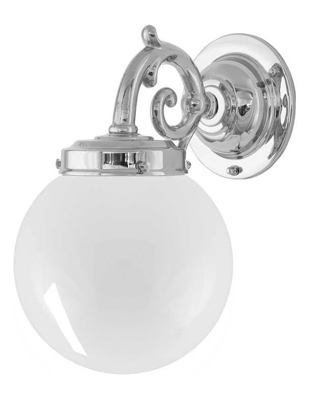 Badrumslampa - Topelius nickel, klot