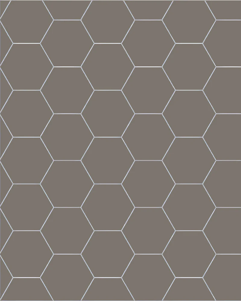 Klinker - Hexagon 10 x 10 cm mörkgrÄ