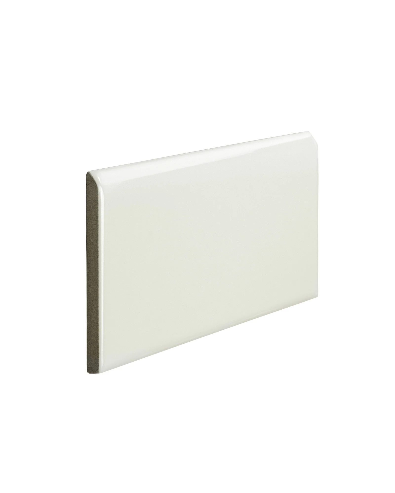 Kakel Victoria - 7,5 x 15 cm elfenbensvit bullnose långsida - Image 2