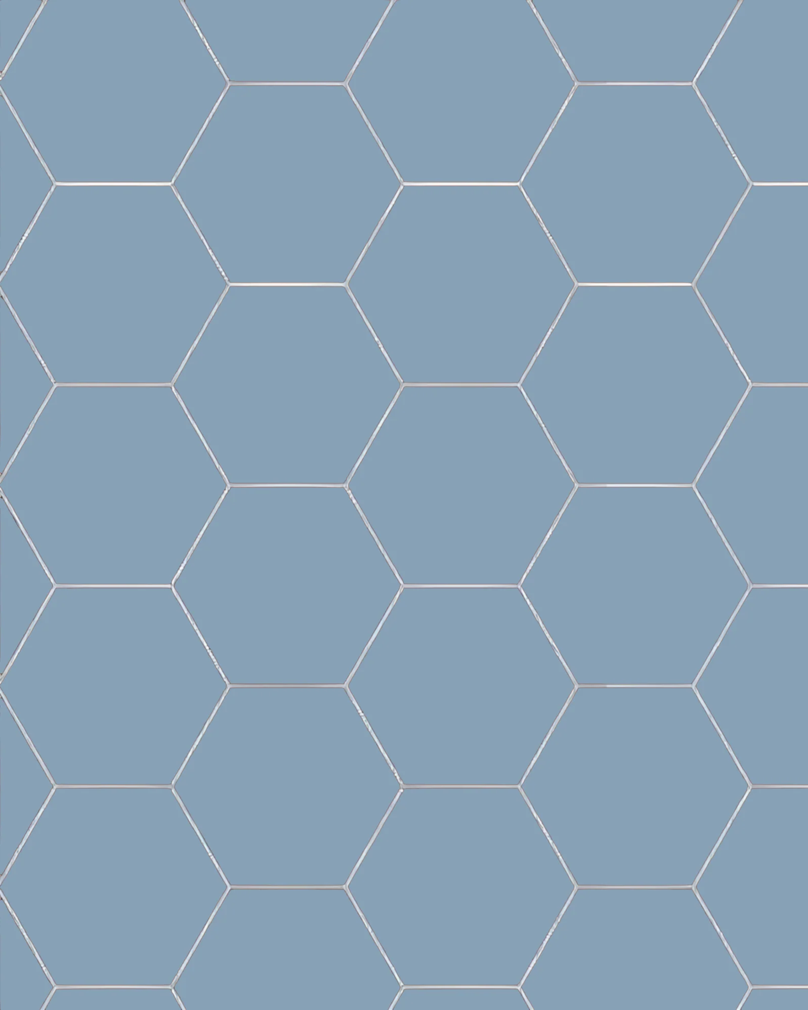 Klinker - Hexagon 15 x 15 cm ljusblå