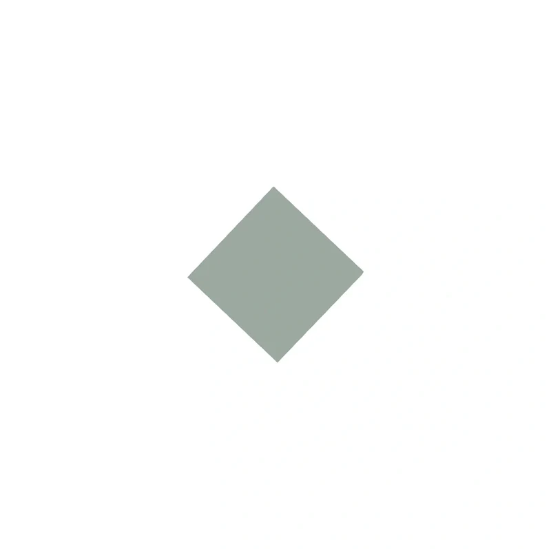 Klinker - Kvadrat 3,5 x 3,5 cm ljusgrön