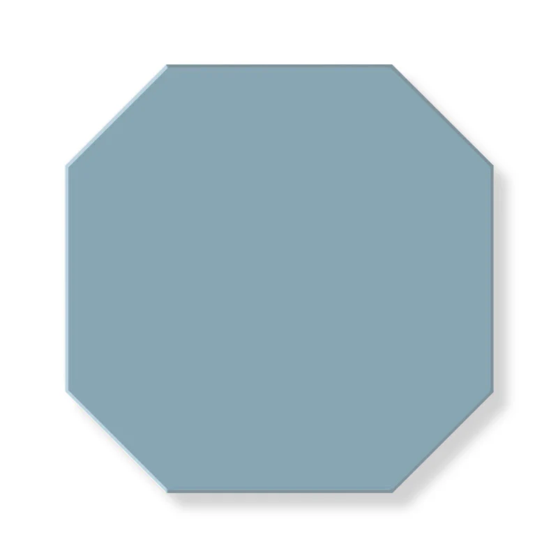 Klinker - Oktagon 15 x 15 cm ljusblÄ