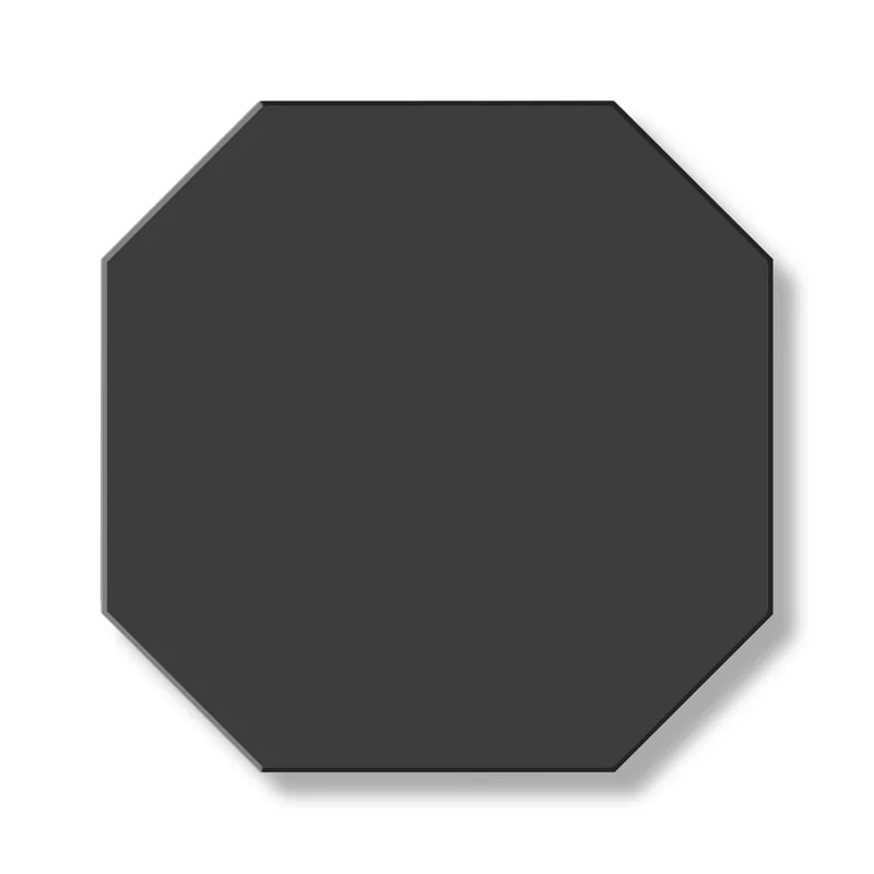 Klinker - Oktagon 15 x 15 cm svart