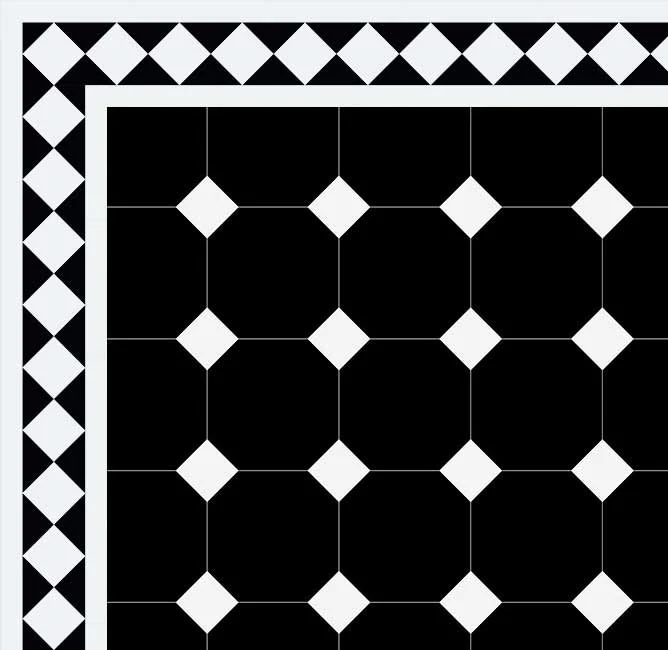 Klinker - Oktagon 15 x 15 cm svart - Image 2