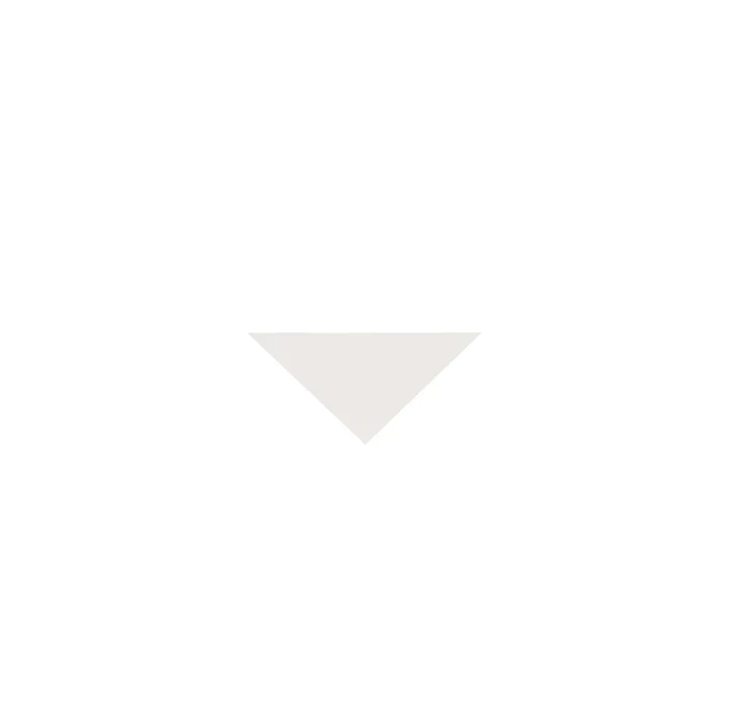 Klinker - Triangel 3,5/3,5/5 cm vit