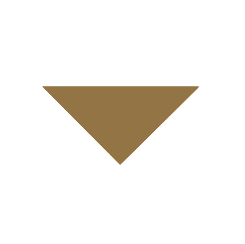 Klinker - Triangel 7/7/10 cm toffee