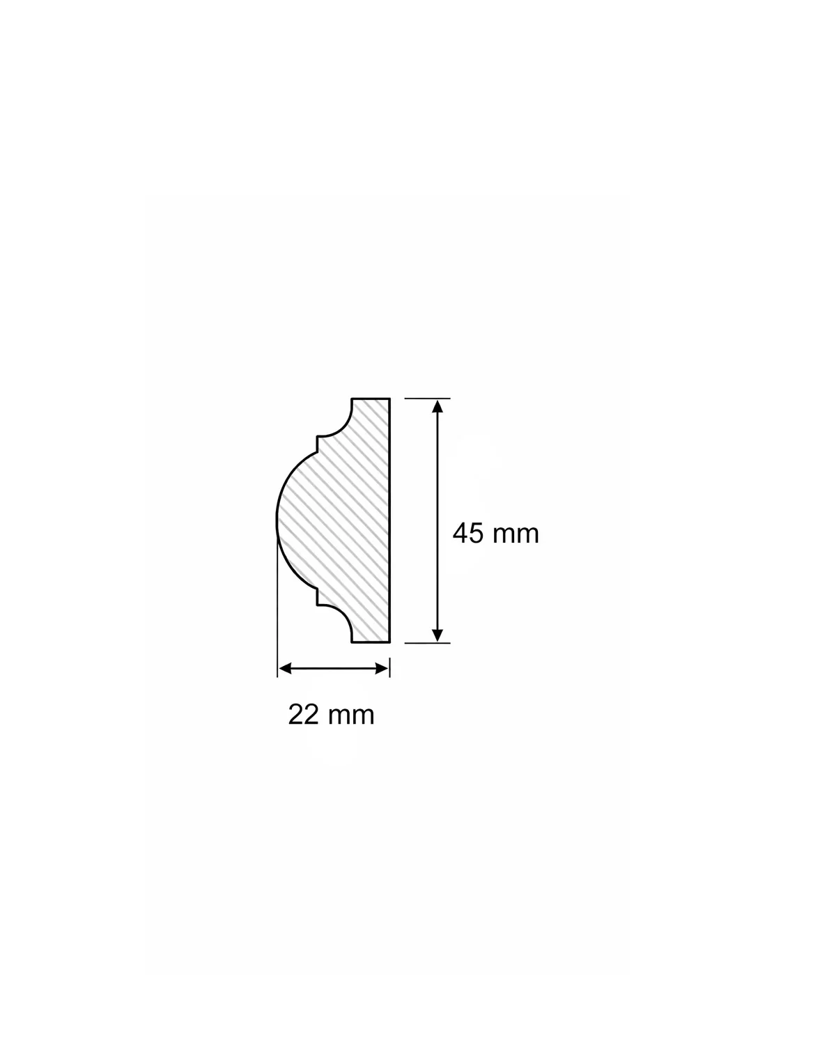 List - Dekorlist Sekelskifte furu 22x45 mm - Image 3