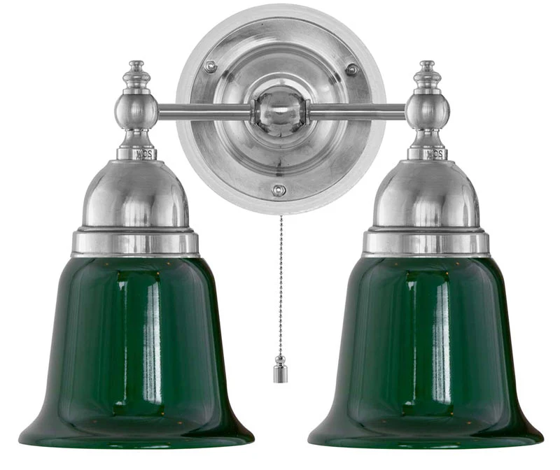 VÀgglampa - Bergman nickel, grön klocka - Image 3