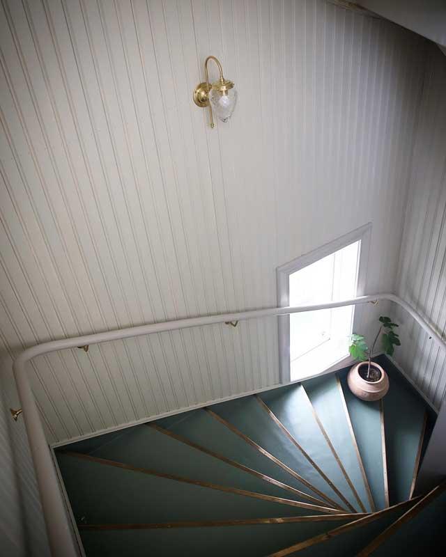 VÀgglampa - Blomberg 80 mÀssing, droppe klarglas - Image 5