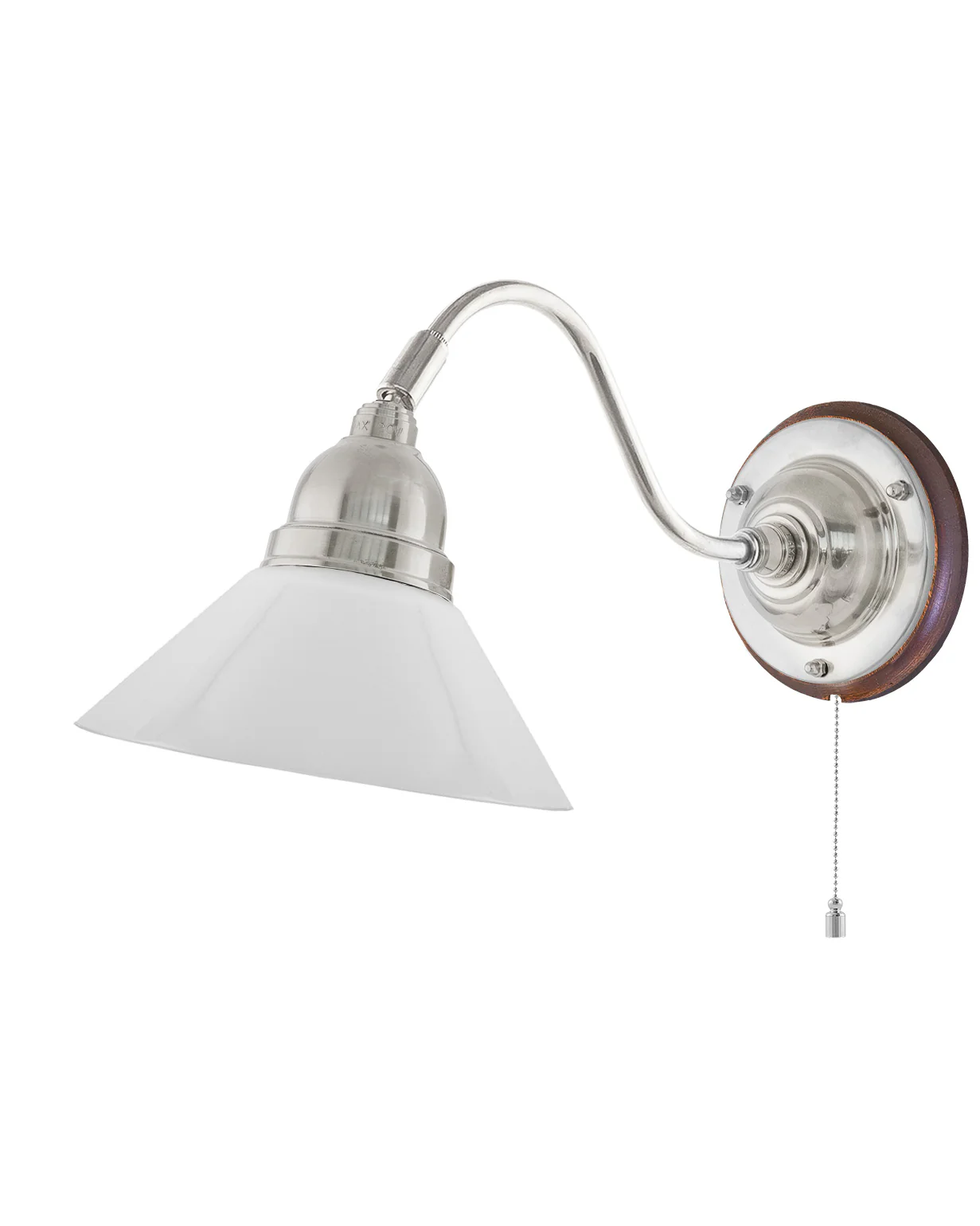 VÀgglampa - Runeberg nickel vit skomakarskÀrm - Image 3